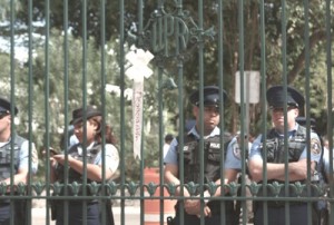 Policía en la UPR