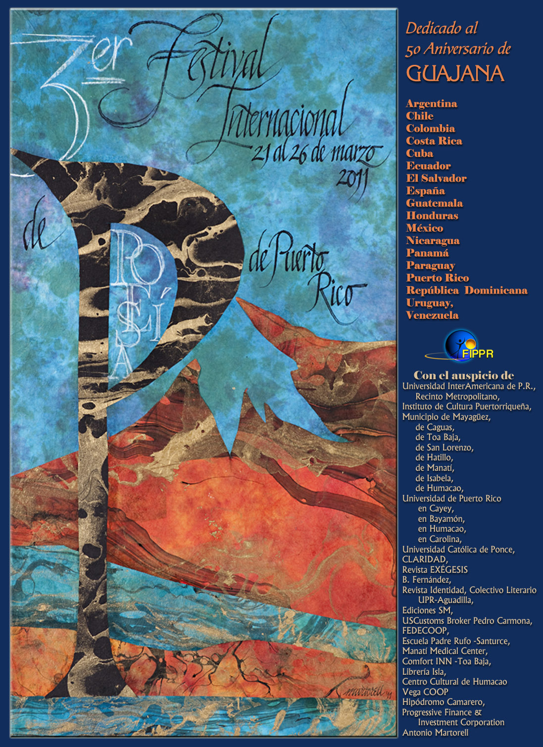 Tercer Festival Internacional de Poesía en Puerto Rico