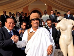 gadafi berlusconi