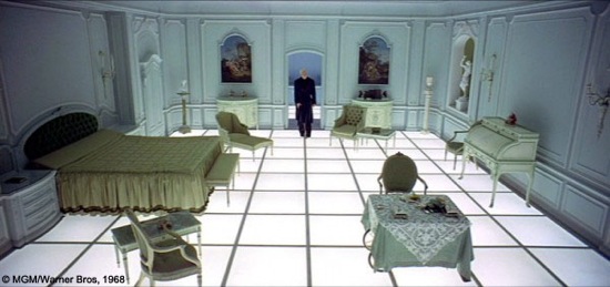 Plano general de la secuencia final de 2001. A Space Odissey, 1968. Dirigida por Stanley Kubrick