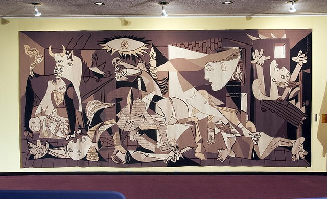 El tapiz del Guernica en Naciones Unidas. Foto: ONU