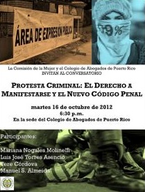 "Protesta criminal": El derecho a manifestarse y el nuevo Código Penal