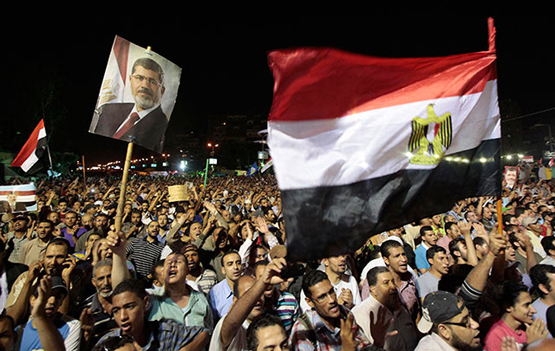 Manifstación de seguidores de Mursi.