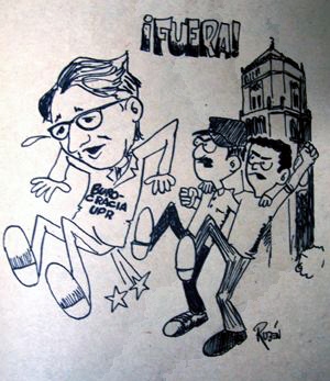 caricatura de Rubén
