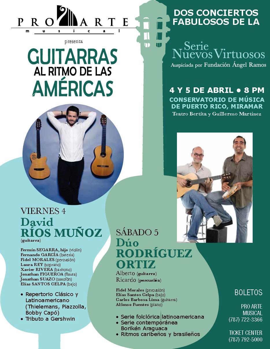Guitarras al ritmo de las Américas: dos conciertos 