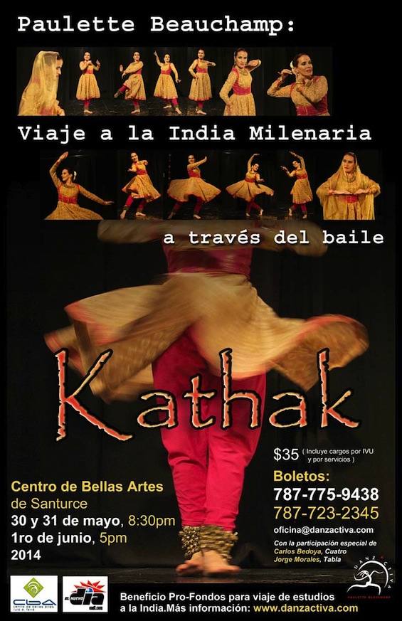 Paulette Beauchamp en: "Viaje a la India milenaria a través del Kathak"