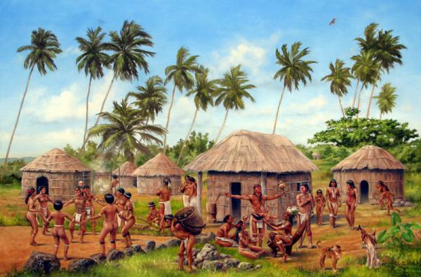Los españoles esclavizaron a los taínos para su producción agrícola