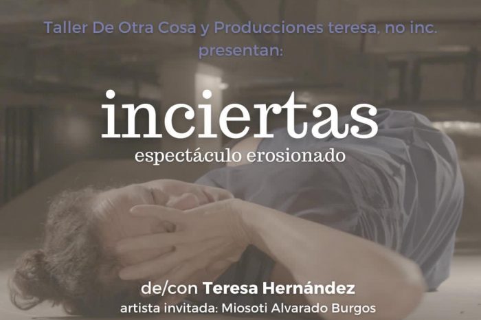 Tendiendo afectos: inciertas- espectáculo erosionado de Teresa Hernández