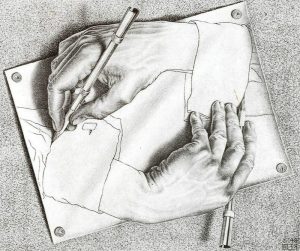 Manos dibujandose M.C. Escher